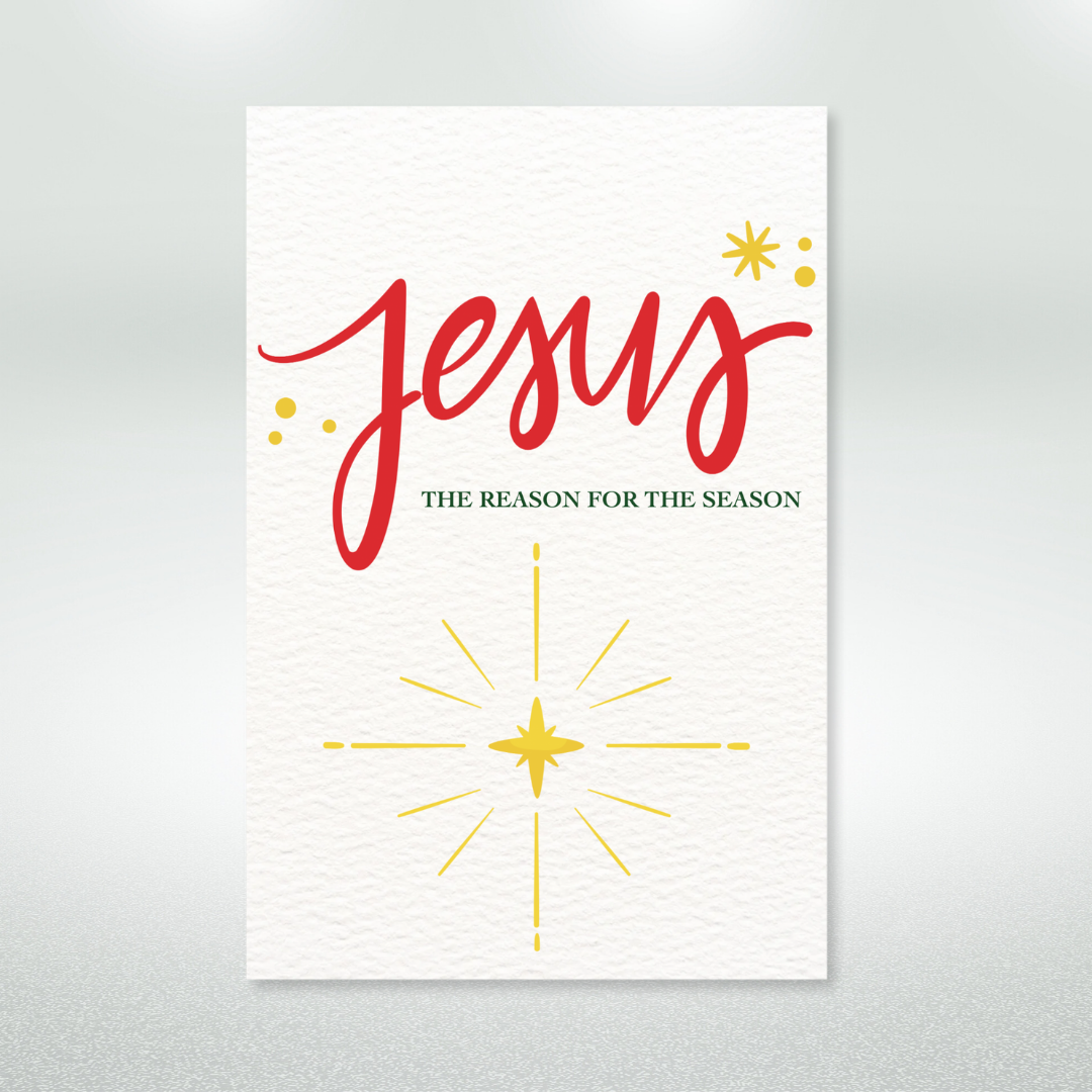 Jesus, The Reason Postcard Style Greeting Card