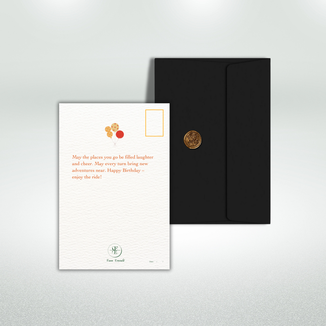 Happy Birthday Postcard Style Greeting Card