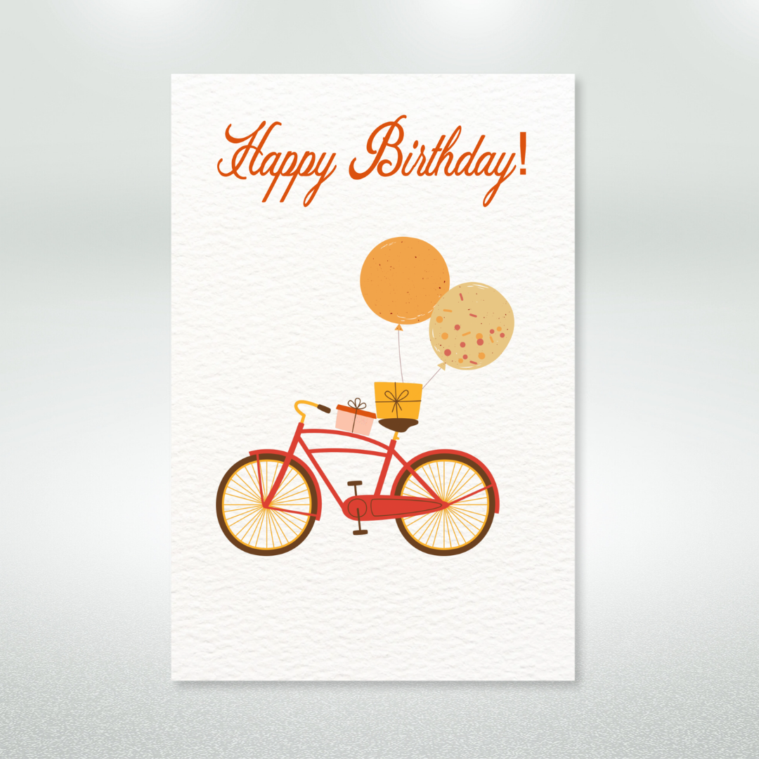 Happy Birthday Postcard Style Greeting Card