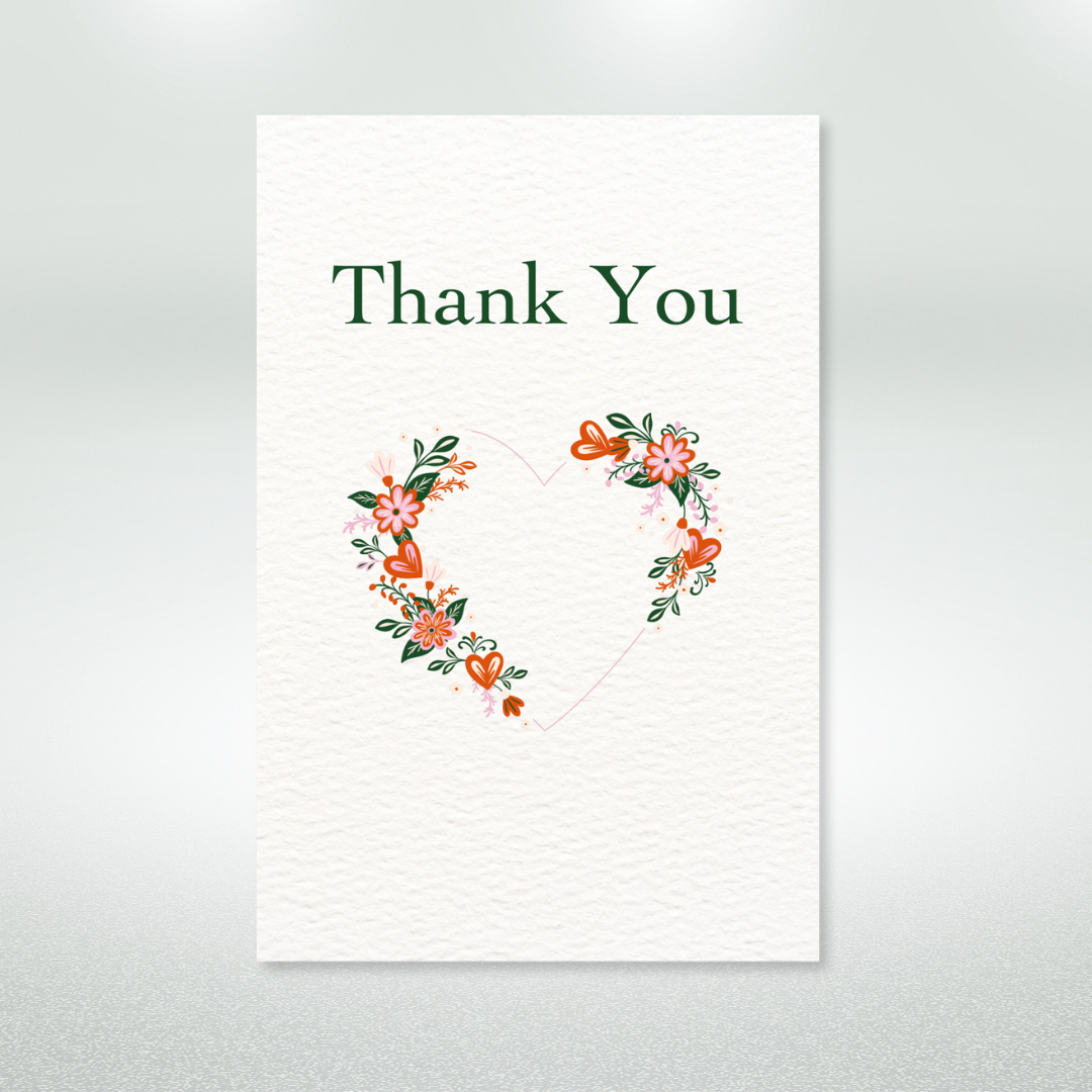Thank You Postcard Style Greeting Card
