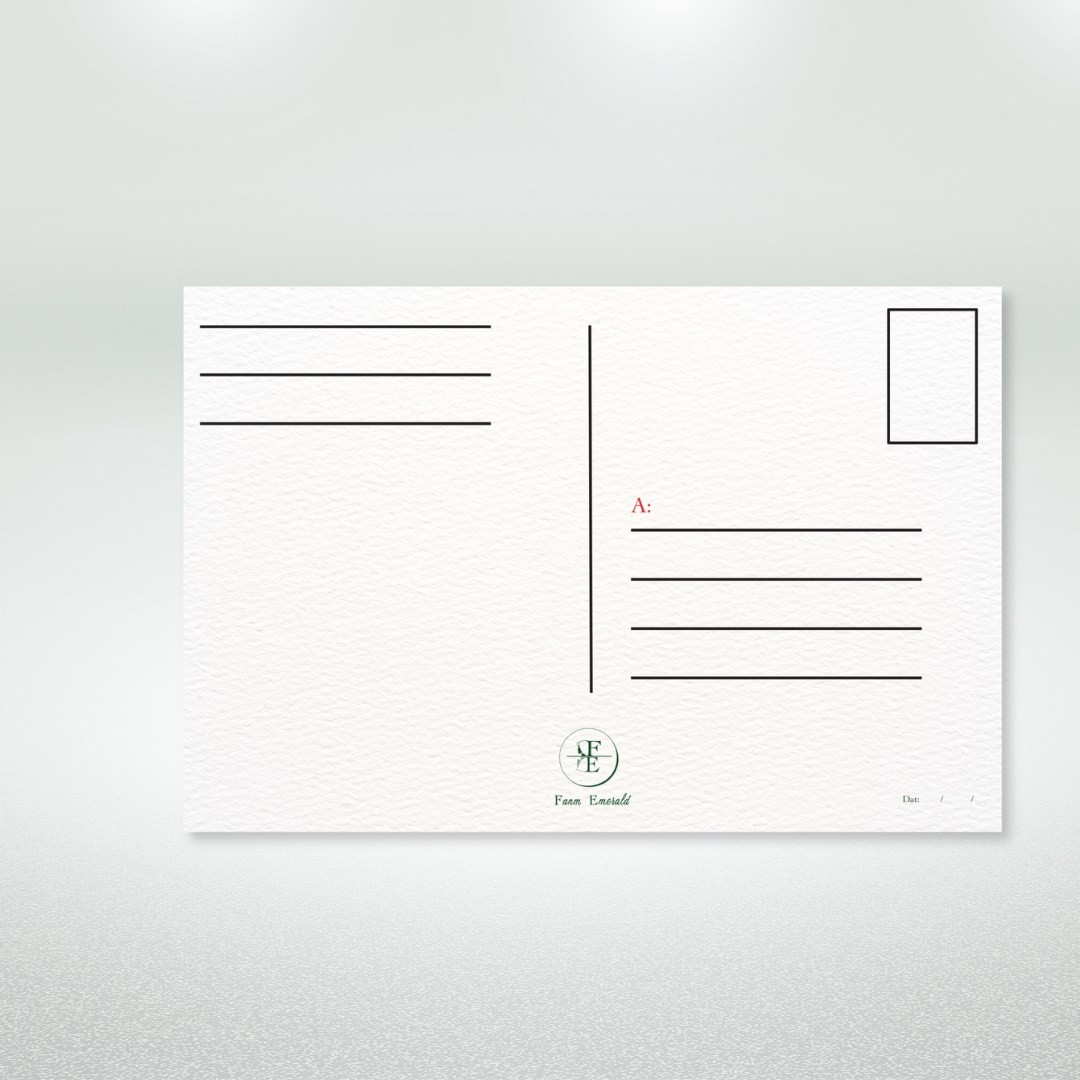 Ou + Mwen Postcard Style Greeting Card