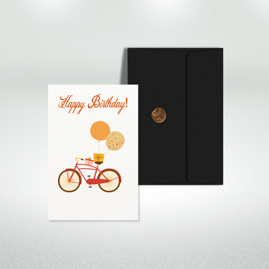 Happy Birthday Postcard Style Greeting Card