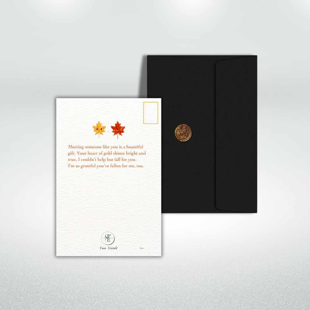 Falling for You Postcard Style Greeting Card