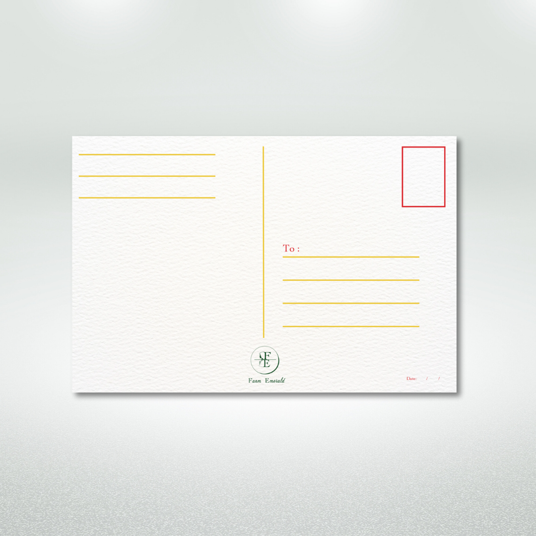 Happy New Year Postcard Style Greeting Card