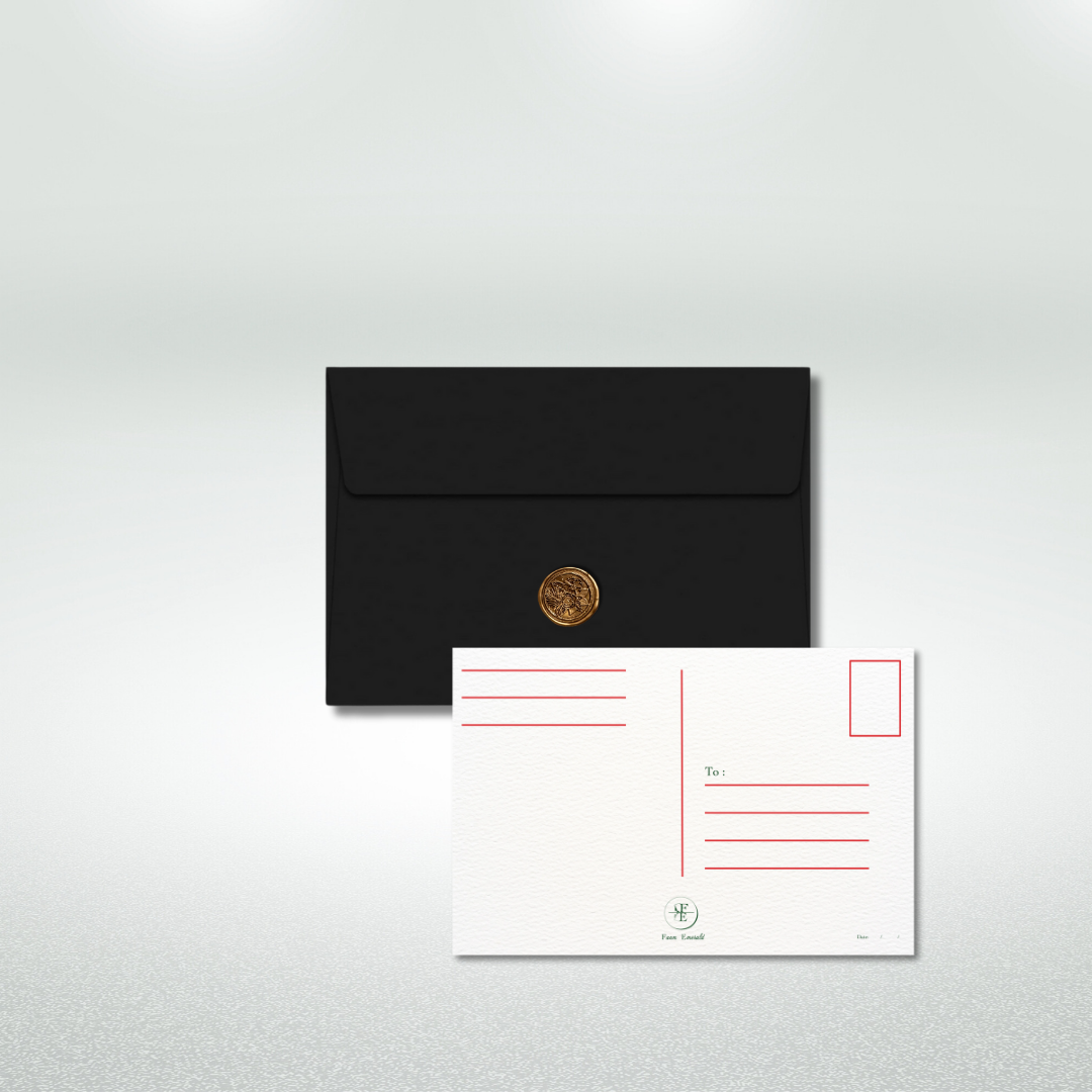 Happy Holidays Postcard Style Greeting Card