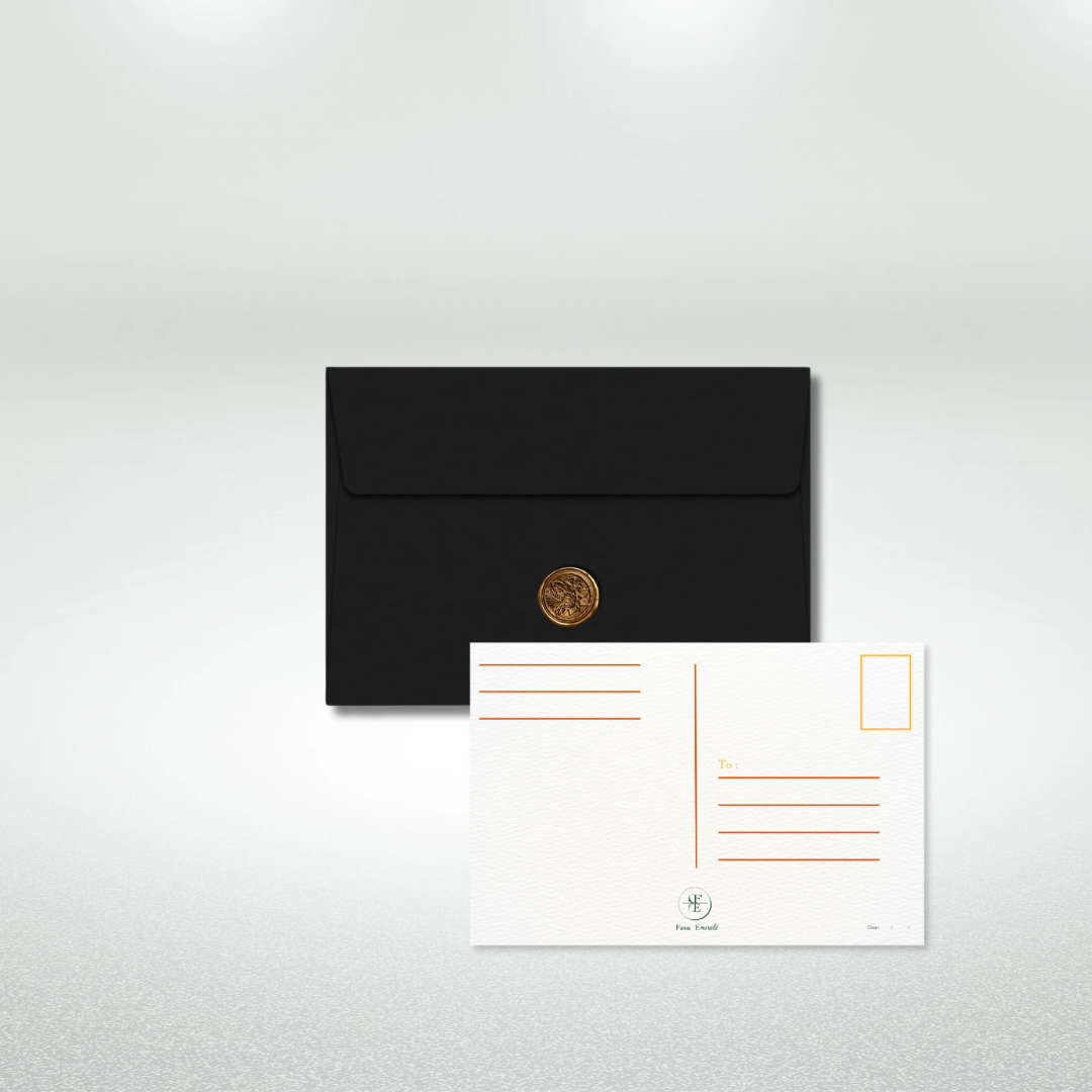 Happy Thanksgiving Postcard Style Greeting Card