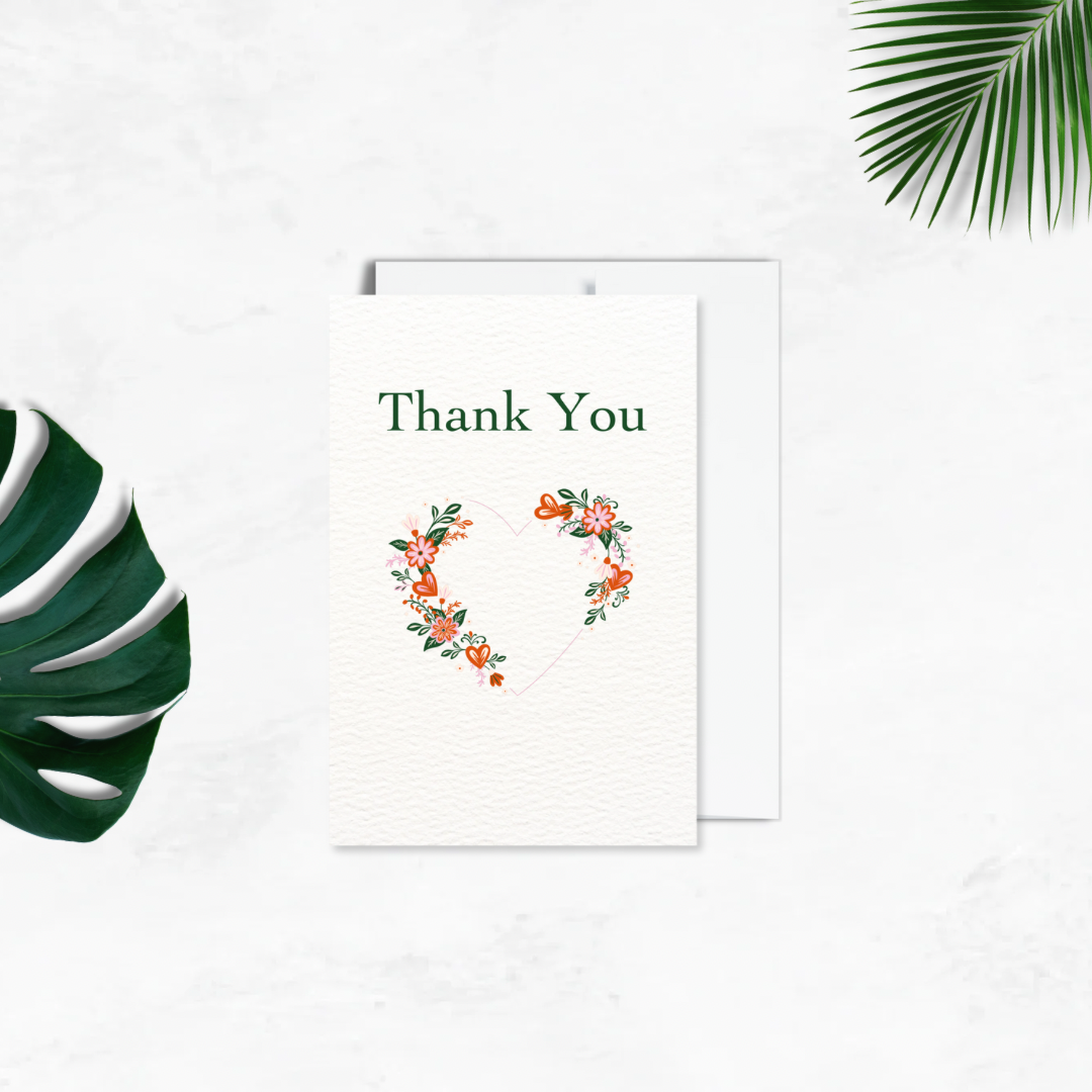 Thank You Postcard Style Greeting Card