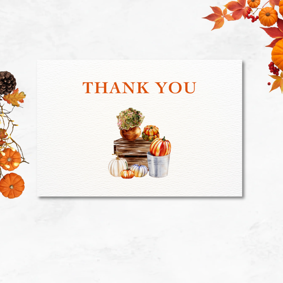 Thank You Postcard Style Greeting Card