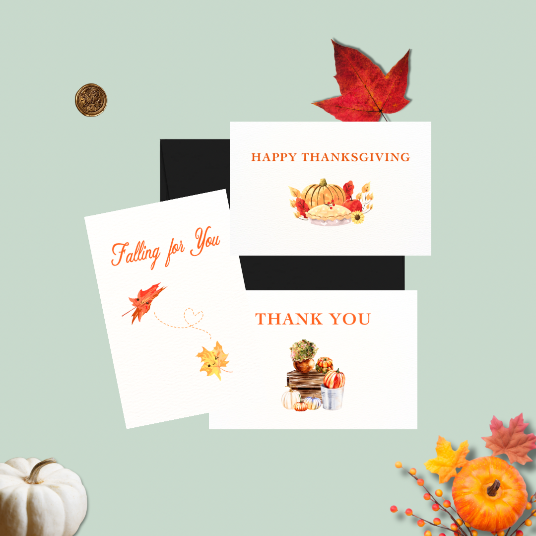Thanksgiving Bundle - Mix of 3 Cards/Set of 5