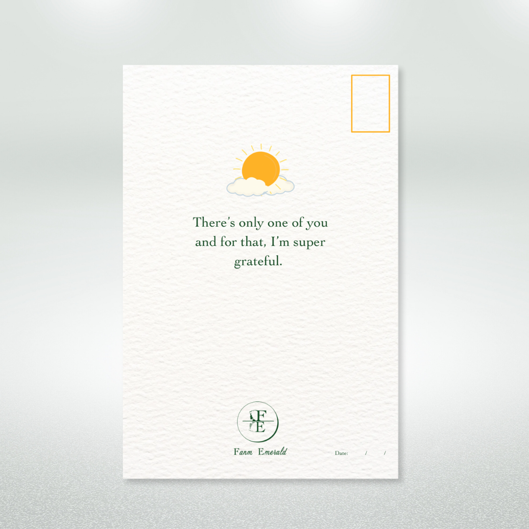 Be Gentle With Yourself Encouragement Postcard Style Greeting Card