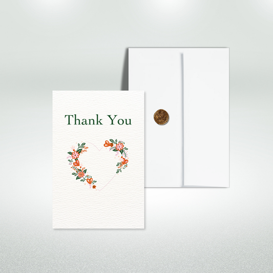 Thank You Postcard Style Greeting Card