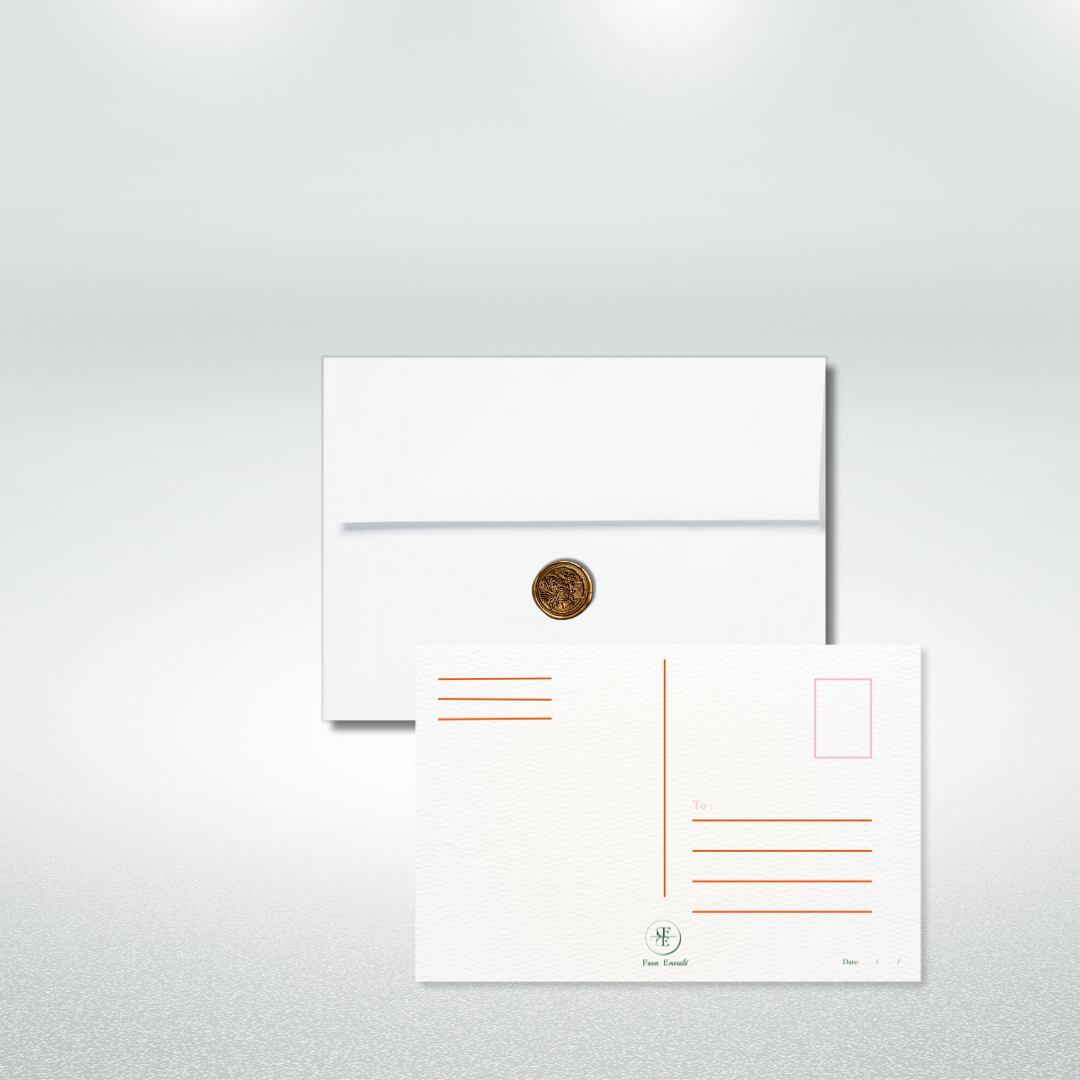 Happy Anniversary Postcard Style Greeting Card